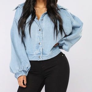 Shein semi cropped jacket
